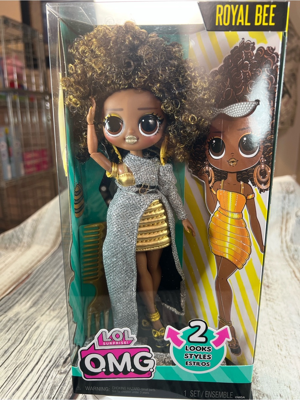 LOL Surprise OMG Royal Bee Fashion Doll 2 Looks MGA New in Box